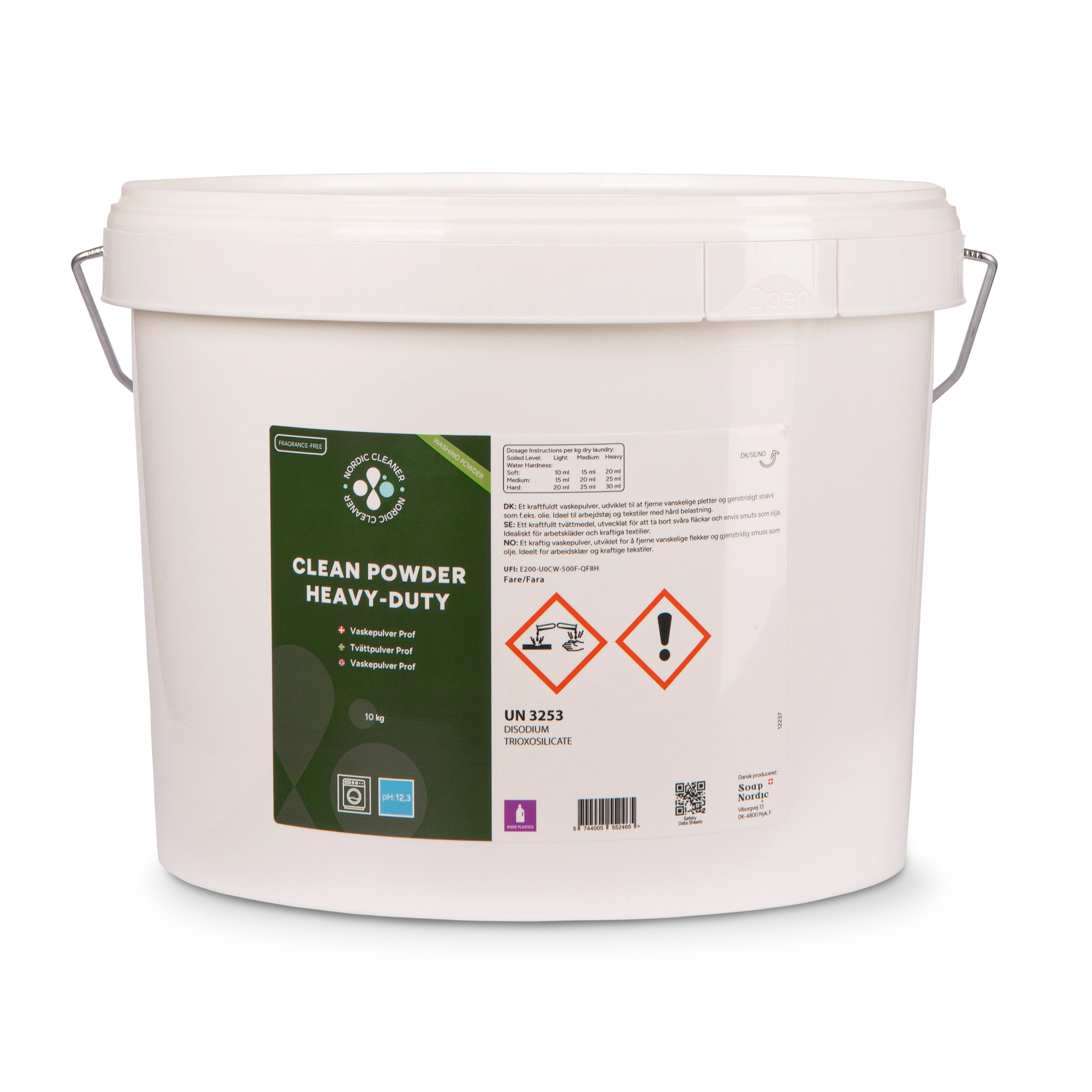 Clean Powder Heavy-duty - Vaskepulver 10 kg